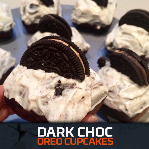 Dark Choc Oreo Cupcakes