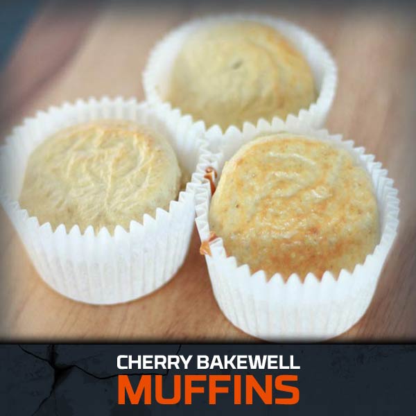 Cherry Bakewell Protein Muffins