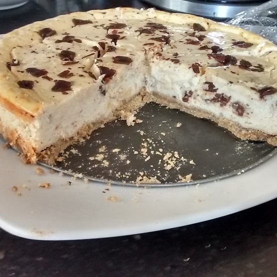 Tarta de queso chocolate y vainilla